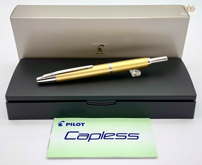 PILOT CAPLESS DECIMO HARVEST YELLOW RHODIUM TRIM FOUNTAIN PEN