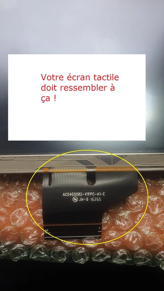 KIA SPORTAGE 2016-2020 Vitre Ecran Tactile Touch Screen pour afficheur 8" POUCES - Photo 3/4