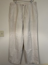 Perry Ellis Linen Blend Pant Size Large