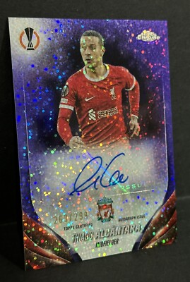 TOPPS サッカーカード MUSEUM COLLECTION ARCHIVAL AUTOGRAPH THIAGO ALCANTARA BAYERN MUNCHEN 08/50 #AA-TA 送料無料 中古 IT1 Thiago Alcantara Signed FC Bayern Munich Photo: Bayern Star