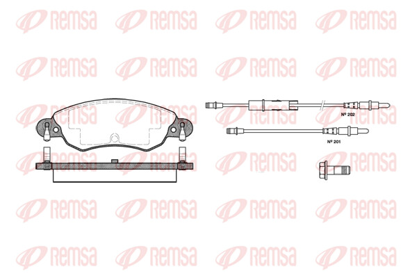 Remsa BremsbeläGe Bremsbelegsatz Vorne Passend FüR CitroëN C5 I-image