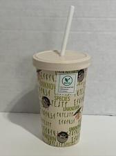 The Mandalorian Tumbler Cup With Lid And Straw Star Wars Disney Yoda Grogu Eco