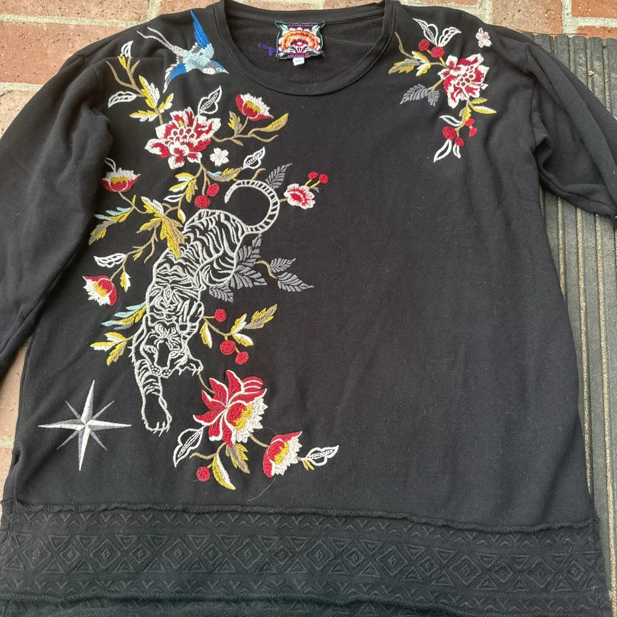 Johnny was embroidered best sale sweatshirt