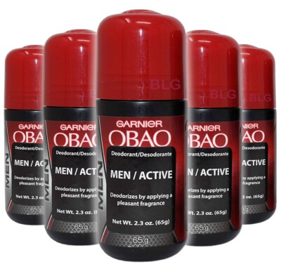Garnier OBAO ACTIVE Deodorants 48Hour Roll-Ons Deodorant Antiperspirant 5-Pack