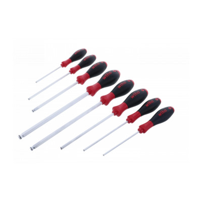 Wiha Tools 36793 8 Piece SoftFinish MagicRing Ball End Screwdriver Set