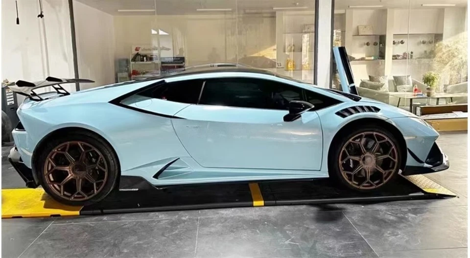 Para Lamborghini Hurricane LP580 EVO modificado con guardabarros de fibra de carbono 2014-2020 Foto 3 de 4