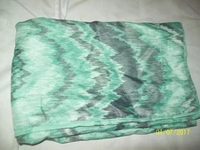 Essential Home Green Gray Lightening Bolt Polyester Standard Pillow Sham-NWOT