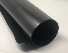 HDPE Black Plastic Polyethylene Sheets 3/32" Thick x 9" W You Pick The Length