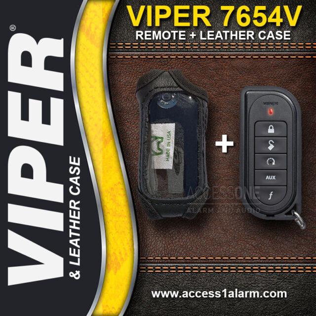 Viper 7654V WITH The High Quality Genuine Leather Remote Control Case For 5904V