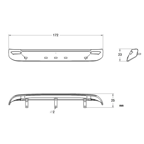 Plastic Sun Visor 3V LED Lamp for 1/14 R620 R470 56318 RC Tractor Truck Model - Picture 6 of 6