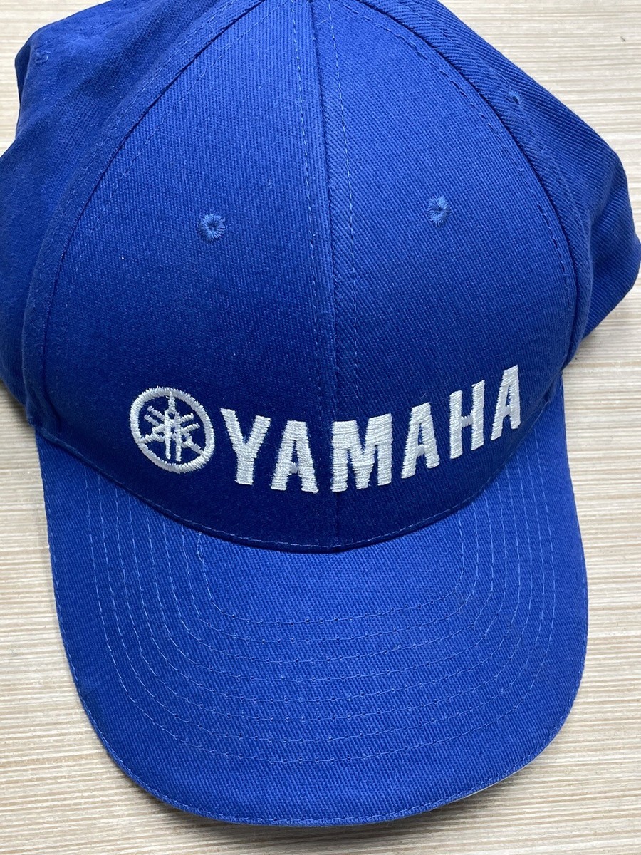 Yamaha Embroidered Blue Adjustable Cap Hat Fishing Motorcycle Golf