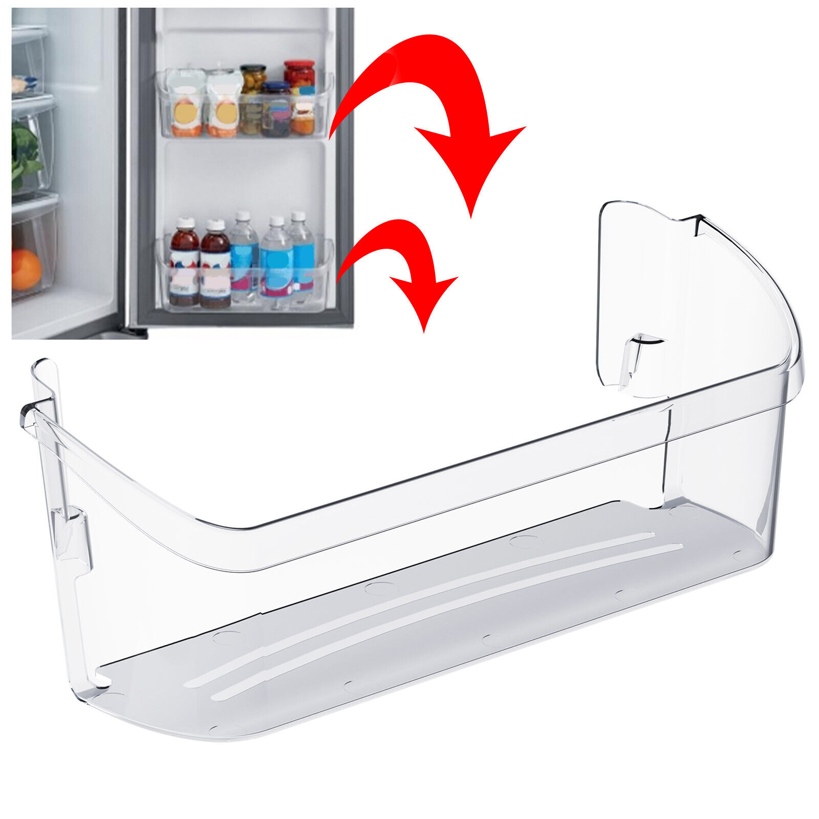 Door Shelf Bin Compatible with Frigidaire Refrigerator FFSS2625TS0 #242126602