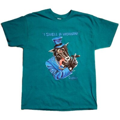 The Clipper T-Shirt (Retro Wolf Monster)