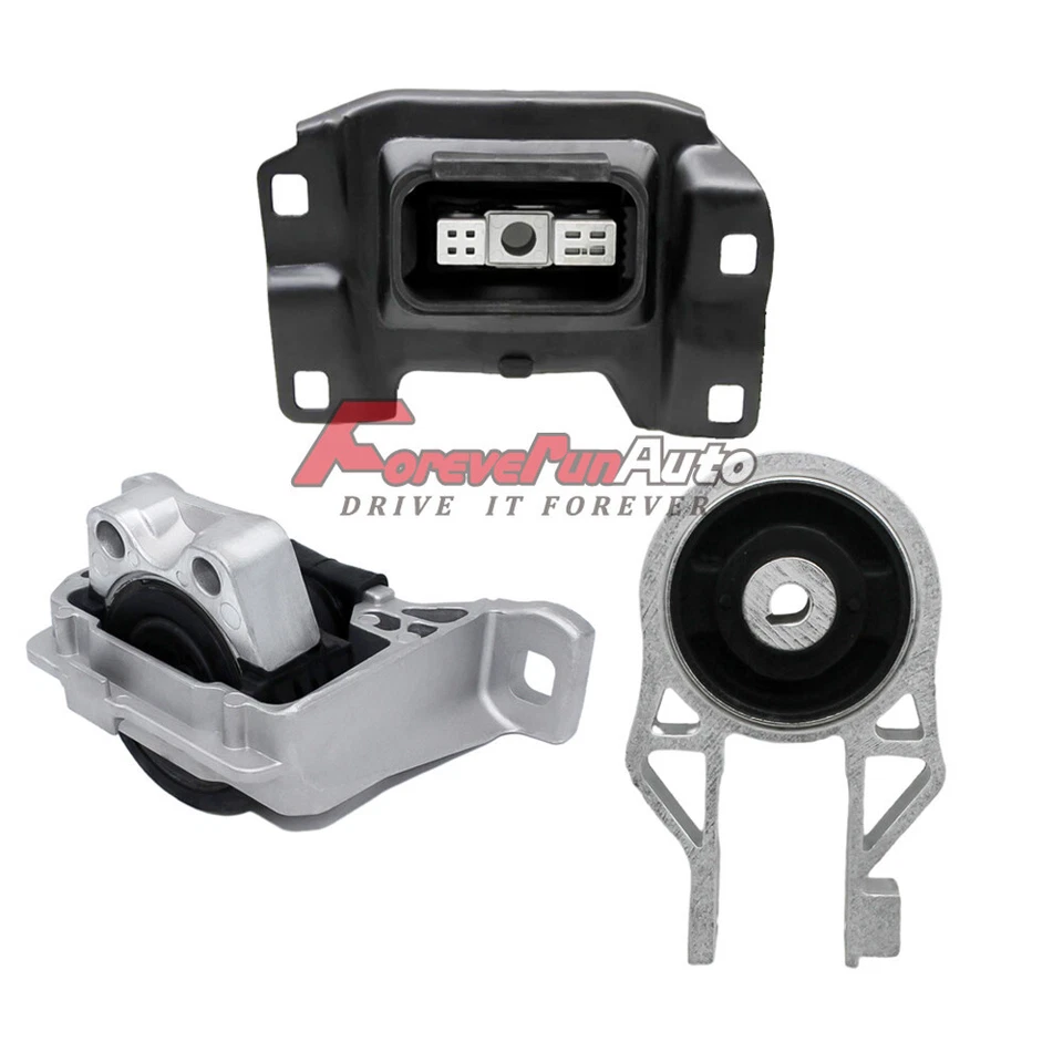 3pcs Engine Motor & Trans. Mount Set For 2013-2016 Ford Focus S SE Titanium 2.0L - Image 2 of 4