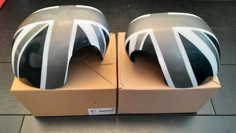 Mini Clubman F54 copri specchietto originale Black Jack Union Jack 51162465790/1 - Immagine 2 di 4