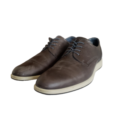 Ecco Shoes Lace Ecco Contoured Tie ECCO Men's Jared Mahogany