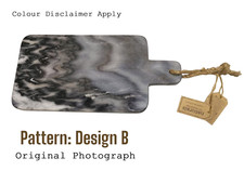 Image of Beautiful Naturals Marble Serve Board Grey Natural Marble Serving Board 19x 38cm