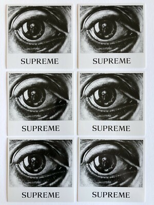 Supreme M.C. Escher Eye Sticker 100% Authentic SS17