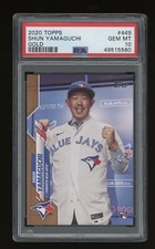 2020 Topps Shun Yamaguchi Gold /2020 Rc #449 PSA 10