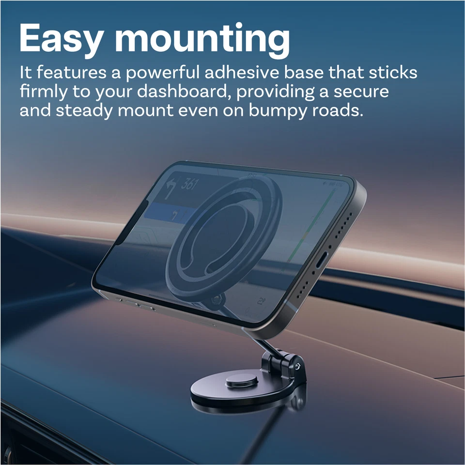 Porta Cellulare Auto Magnetico per MagSafe Magnetico Supporto Telefono Auto 360° - Immagine 4 di 4