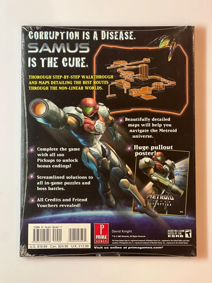 Metroid Prime 3: Corruption Premiere Edition Guide Poster Included New & Sealed - Image 3 of 4