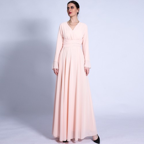 Ramadan Kaftan Abaya Muslim Women Long Dress Maxi Robe Dubai Party Gown Abayas - Picture 55 of 220