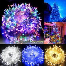 100-800 LED Fairy String Light Outdoor Christmas Tree Wedding Party Garden Decor