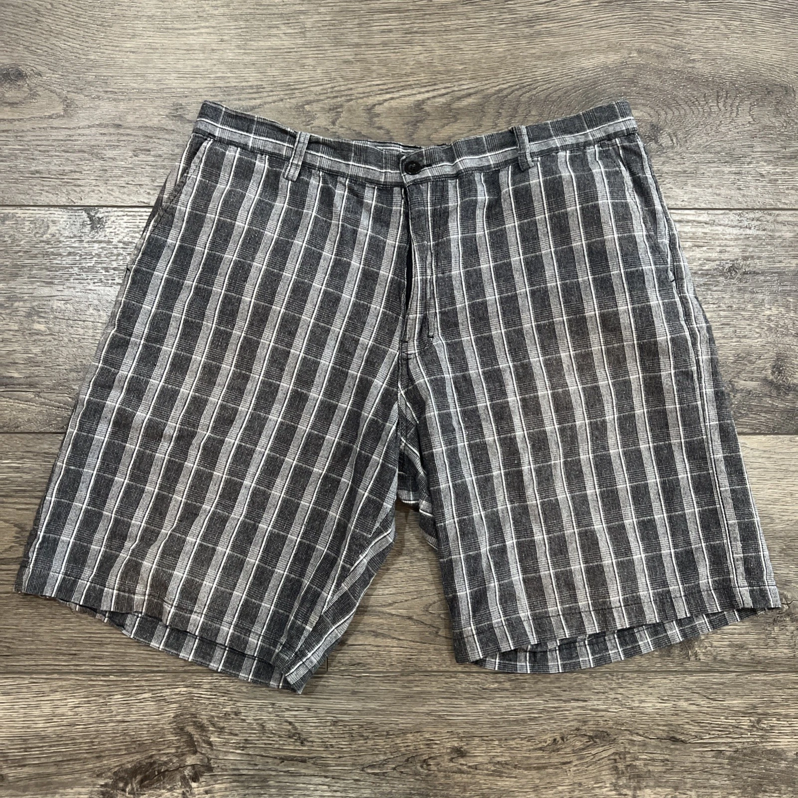 Vintage Y2K Sideout Gray Plaid Shorts Surf Skate - Men’s 36