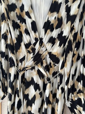 Reiss Kleid, Animal Print, Größe 40, UK 12, Neu Ohne Etikett