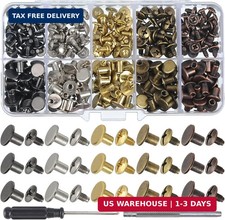 150 Sets 8MM Chicago Screws Leather Rivets for Fabric Chicago Binding Sc