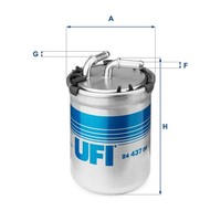 Kraftstofffilter UFI 24.437.00 Filtereinsatz FüR Audi Skoda VW Seat Roomster 6C1