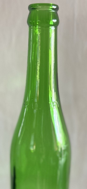 Canada Dry Soda Bottle - Embossed Name -Green Glass - 1948 - Exc Condition