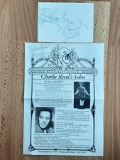 CHARLIE RIVEL  (+)  CLOWN  Briefkarte mit original Unterschrift 