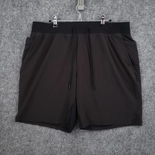 Lululemon T.H.E Linerless Shorts Mens 2XL XXL Black Training Drawstring Stretch