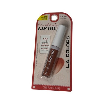 L.A. Colors Tinted Lip Oil Tiramisu C37668 Hydrating Sheer Tint New Sealed