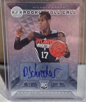 DENNIS SCHRODER 2013-14 PANINI TOTALLY CERTIFIED ROOKIE ROLL CALL RC AUTO 