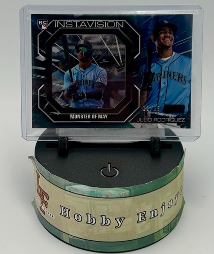 Julio Rodriguez [Black] #IV-JR 2022 Stadium Club Instavision card