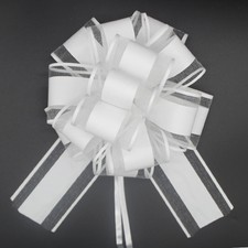 6 PCS White Bows for Gift Wrapping,White Gift Bow,6 inches,for Wrapping Gift