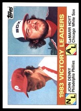 1983 Victory Leaders (John Denny / LaMarr Hoyt) LL 1984 Topps #135 MLB READ