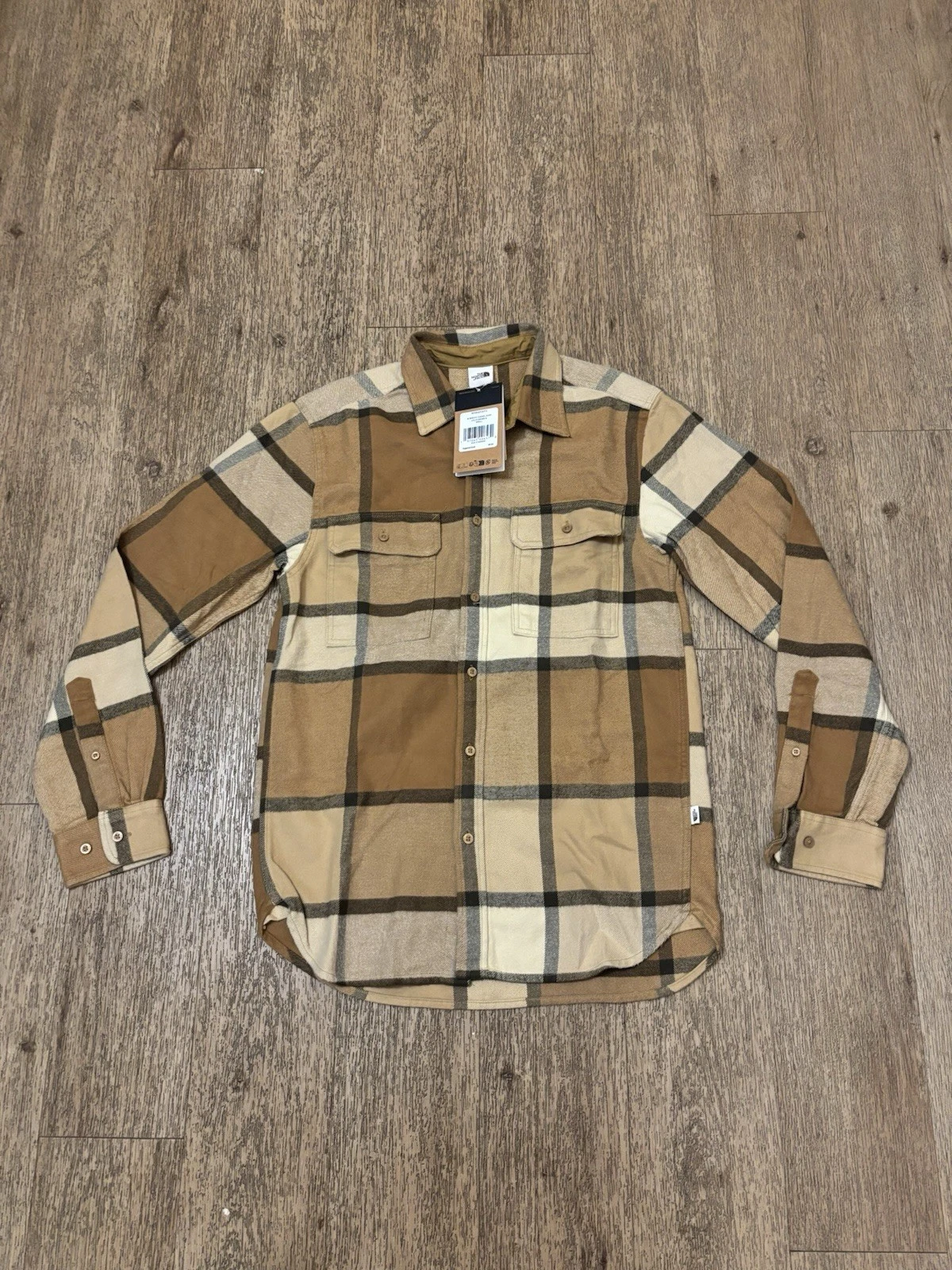 The North Face Arroyo Lightweight Flannel LS Shirt Utility Brown Men’s SMALL NWT