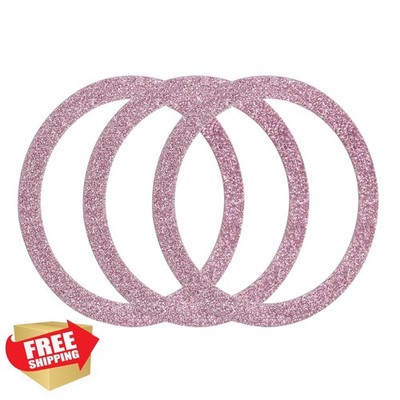 uxcell 3 Pcs Magnetic Ring Adapter Sticker Pink