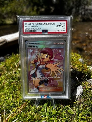 Pokémon TCG Whitney 214/214 PSA 10 GEM MINT Full Art 2018 Lost Thunder Rare