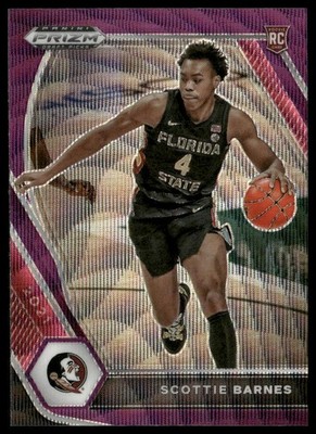 2021 Panini Prizm Draft Picks #6b Scottie Barnes Purple Wave