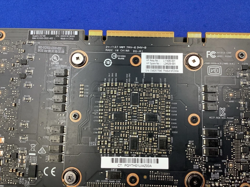 NVIDIA Quadro GV100 32GB HBM2 PCIe Professional Graphics Card HP L11435-001 - Image 3 of 4