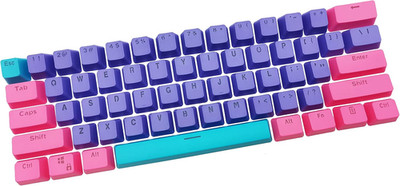 WHYSP 61 PBT Keycaps for 60 Percent Keyboard, Backlit Keycap Set for Mechanical