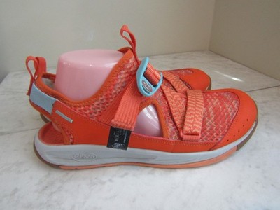 Chaco Osyssey Orange/Blue Strappy Hiking Women's Shoes Size 12 Men's 10