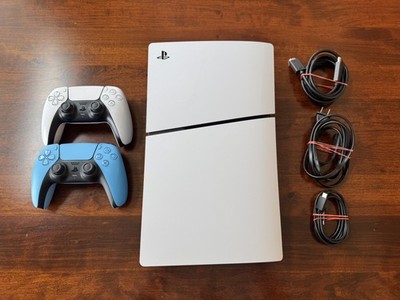 Sony Playstation 5 Slim Digital Edition Astro Bot Bundle 1TB White PS5