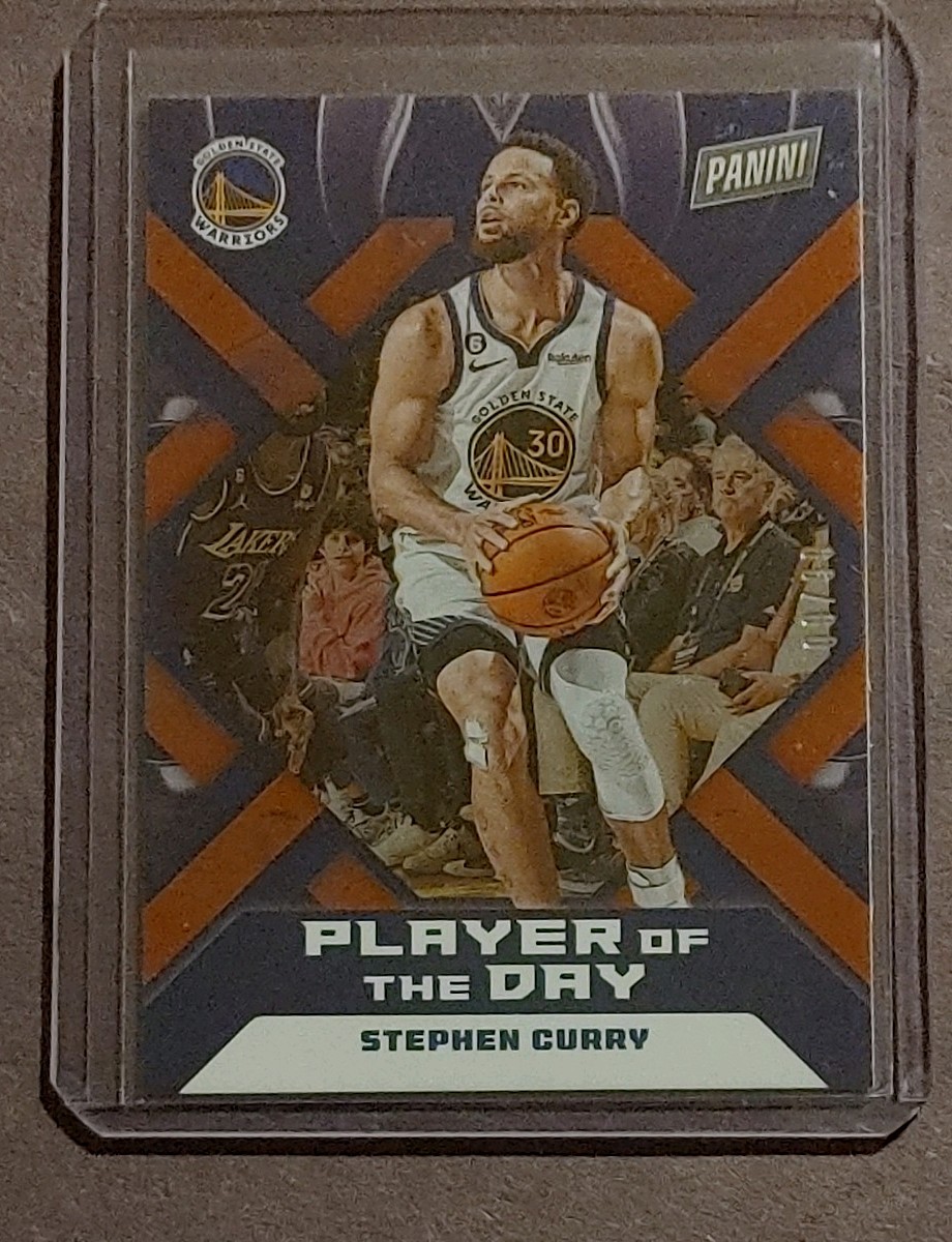 2022-23 Panini Player of the Day Stephen Curry #46 SP 09/99 Holo Warriors
