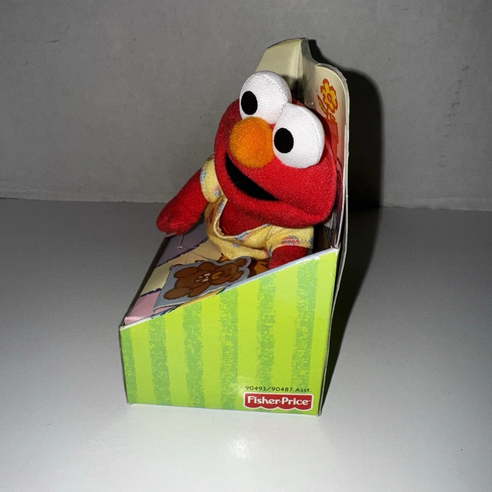 2001 Fisher-Price Sesame Street Baby Elmo Collectible Cutie New In Box Plush - Image 3 of 4
