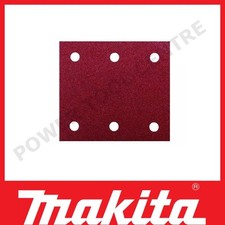 Image of 10 x Makita 80 Grit 114mm X 101 1/4" Sheet Palm Sander Sanding Sheets For BO4555